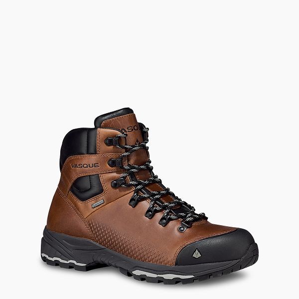 VASQUE | MEN'S ST. ELIAS FG GTX WATERPROOF HIKING BOOT IN BROWN